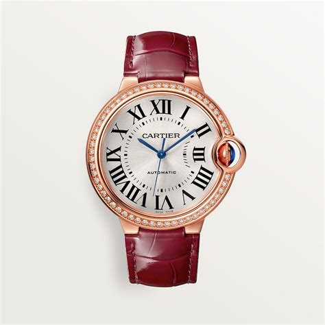 cartier ballon de bleu rose gold|cartier ballon bleu diamond bezel.